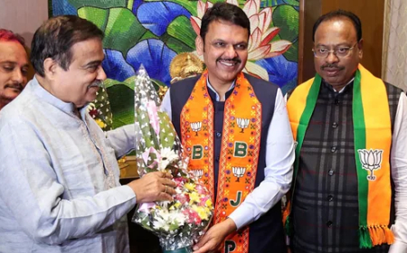 नितीन गडकरी यांनी देवेंद्र फडणवीस यांची विधानसभा नेतेपदी निवड झाल्याबद्दल त्यांचे अभिनंदन केले आहे