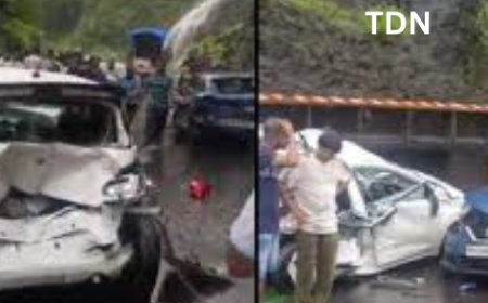 मुंबई-नाशिक महामार्गावर कंटेनरचा अपघात, वाहतूक ठप्प