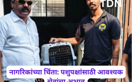 नागरिकांच्या चिंता: पशुपक्षांसाठी आवश्यक सेवांचा अभाव