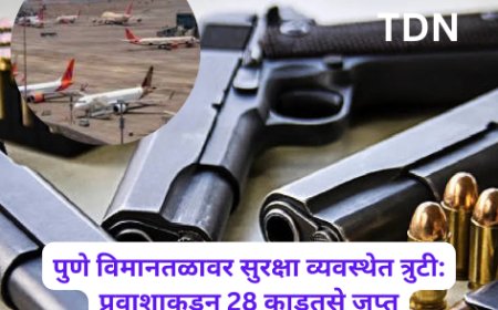 पुणे विमानतळावर सुरक्षा व्यवस्थेत त्रुटी: प्रवाशाकडून 28 काडतुसे जप्त