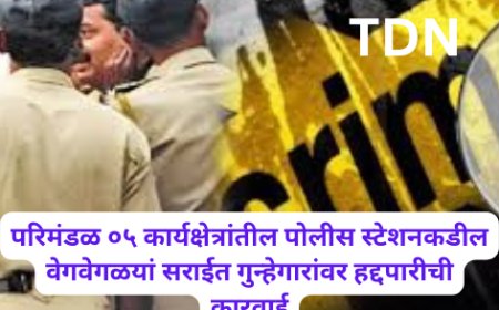 परिमंडळ ०५ कार्यक्षेत्रांतील पोलीस स्टेशनकडील वेगवेगळयां सराईत गुन्हेगारांवर हद्दपारीची कारवाई