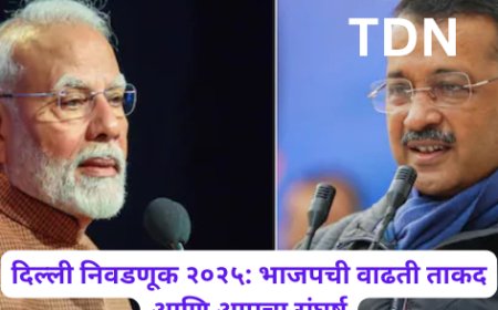 दिल्ली निवडणूक २०२५: भाजपची वाढती ताकद आणि आपचा संघर्ष