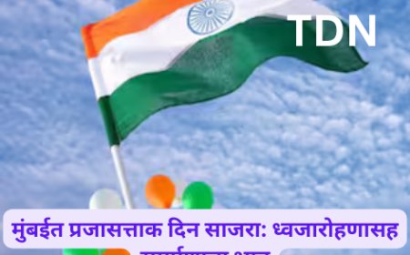 मुंबईत प्रजासत्ताक दिन साजरा: ध्वजारोहणासह समर्पणाचा भाव