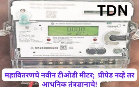 महावितरणचे नवीन टीओडी मीटर;  प्रीपेड नव्हे तर आधुनिक तंत्रज्ञानाचे!