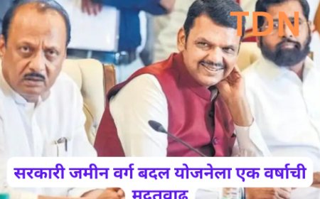 सरकारी जमीन वर्ग बदल योजनेला एक वर्षाची मुदतवाढ